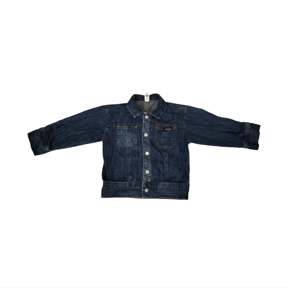 Disney Store Mickey Mouse Clubhouse denim Jean jacket 4T Donald duck Goofy - Picture 2 of 16